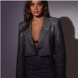 SLA the Label - Grey Sloane Cropped Blazer